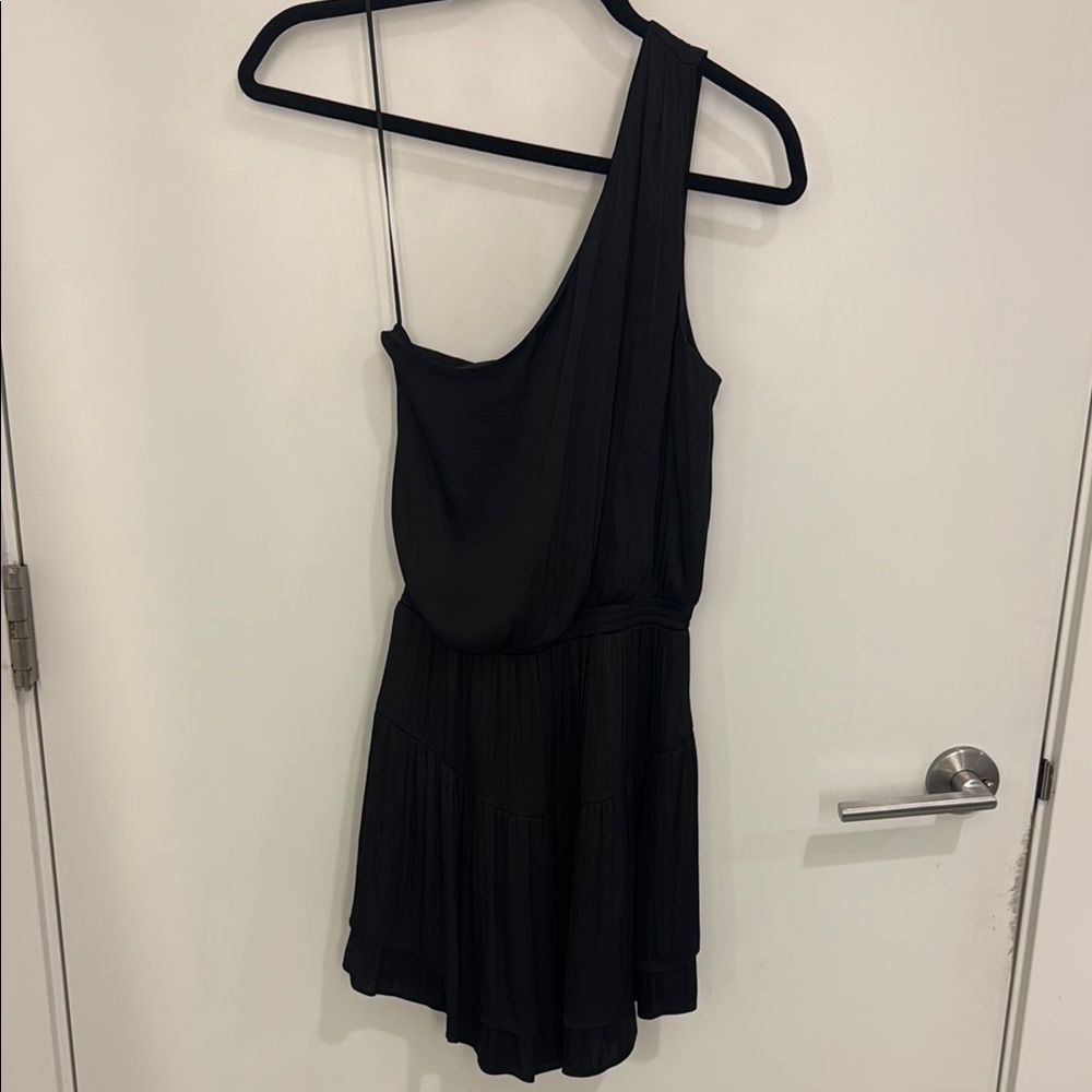 Black One-Shoulder Dress
